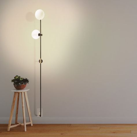 Wall Lamp Plug In Living Rooms, Apartment Bedroom Lighting, Floor Lighting Living Room, Lighting For Dark Living Room, Reading Nook Lighting, Plug In Pendant Light Living Room, Corner Lighting Ideas, Living Room Lighting Lamps, Living Room Floor Lamp