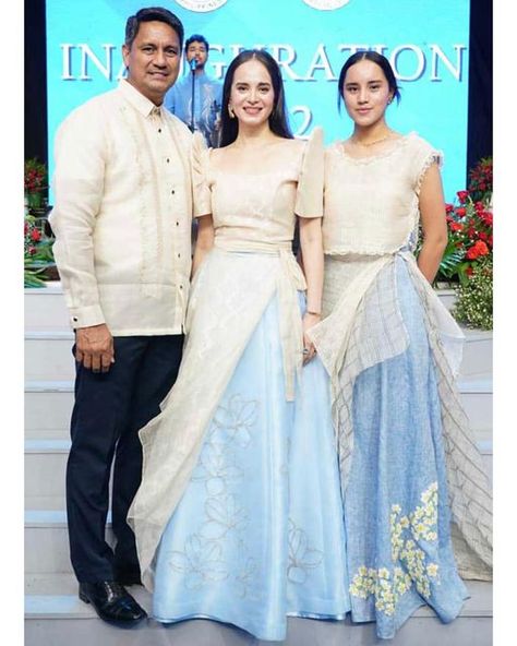 Modern Filipina Outfit, Modern Filipiniana Outfit Classy Pants, Filipiniana Costume, Palawan Wedding, Filipiniana Outfit, Filipino Dress, Modern Filipiniana Gown, Filipiniana Wedding Theme, Philippine Mythology