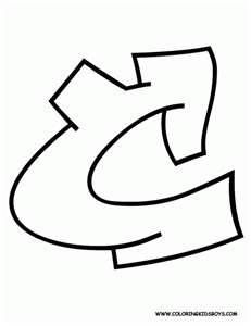 Art Graffiti Alphabet Sketch Letter C For Kids C Graffiti Letter, C In Graffiti, Cool Graffiti Letters, Graffiti Letter C, Throw Up Graffiti Alphabet Street Art, Girfittie Letters, Thick Fonts, Throw Up Graffiti Alphabet Bubble, Graffiti C