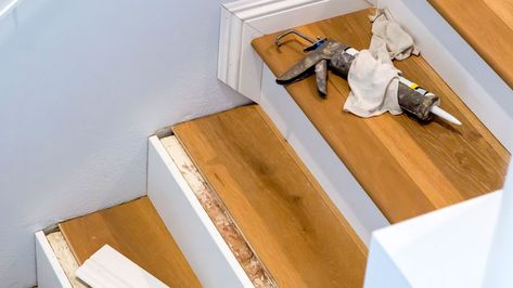 Why laminate flooring on stairs is a good choice and how to do it Flooring On Stairs, Laminate Flooring On Stairs, Old Stairs, Installing Laminate Flooring, Vinyl Laminate Flooring, Planning Permission, Laminate Flooring, Laminate, Building A House