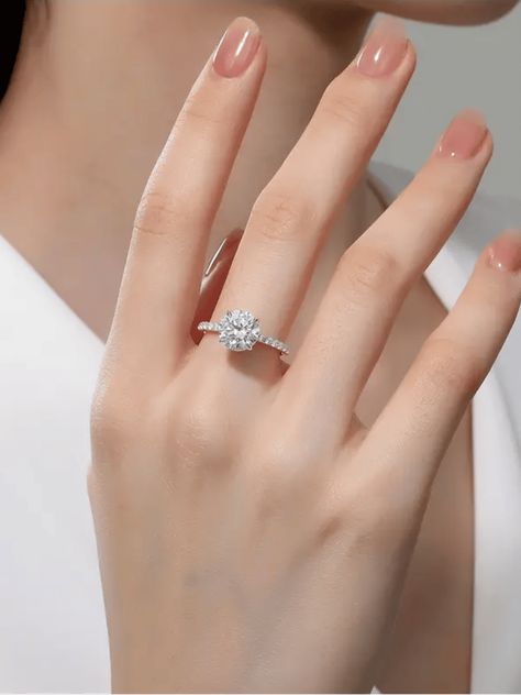 Solitare Engagement Ring Solitare Engagement Ring, Fake Engagement Rings, Solitare Engagement Rings, Beaded Stacking Rings, Real Engagement Rings, Wedding Ring Shots, Expensive Rings, Antique Style Rings, Pear Cut Engagement Rings