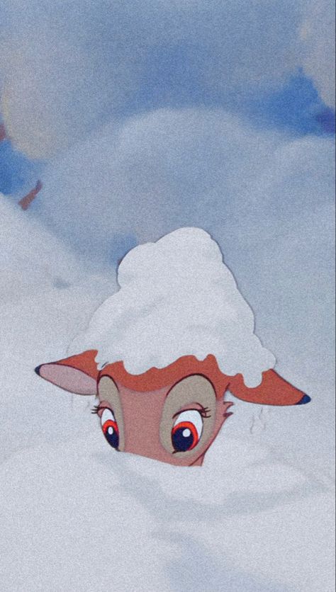 Bambi Lockscreen, Bambi Christmas, Lockscreen Aesthetic, Wallpaper Cute, Old Disney, Fluttershy, Screen Wallpaper, Love Wallpaper, Animated Characters