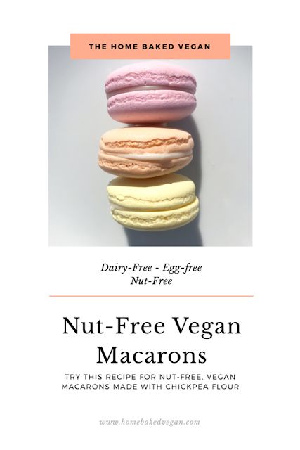 Nut Free Vegan Macarons – The Home Baked Vegan Nut Free Macarons, Vegan Macaroons, Mum Lifestyle, Vegan Macarons, Allergy Friendly Desserts, Baked Recipe, Vegan Baking Recipes, Nut Free Recipes, Dairy Free Eggs