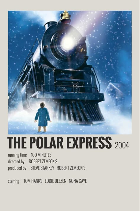 alternative minimalist polaroid poster made by @majaaplb (me) Polar Express Poster, Polar Express Movie, Alt Posters, Film Polaroid, Good Animated Movies, Posters Movie, The Polar Express, Iconic Movie Posters, Movie Card