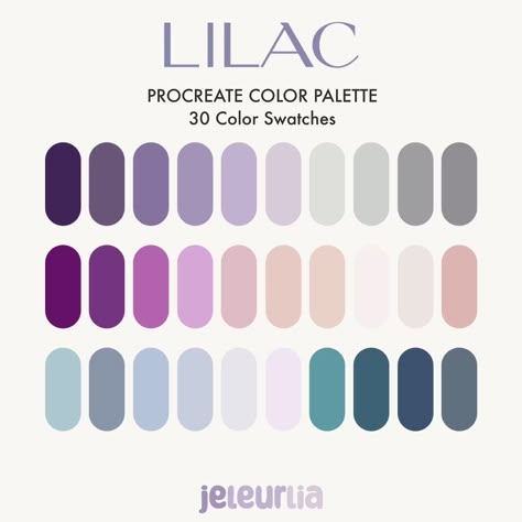 IU LILAC Color Palette Kpop Color Swatches Instant - Etsy Lilac Complementary Colors, Lilac Purple Color Palette, Graduation Color Palette, Lilac Pallet Colour Palettes, Dusty Lilac Color Palette, Lilac Color Palette Colour Schemes, Colors That Go With Lilac, Kpop Color Palette, Lavender Pallete