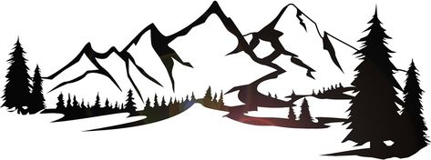 Amazon.com: Vinyl Wall Decal Nature Art Landscape Mountains Silhouette Stickers Mural Large Decor (g7349) Black : Tools & Home Improvement Mountain Sillhoute, Mountain Silhouette Wall, Mountain Decals Vinyls, Jeep Mountain Decals, Mountain Decal, Mountain Silhouette, Large Decor, Vinyl Wall Decals, Nature Art