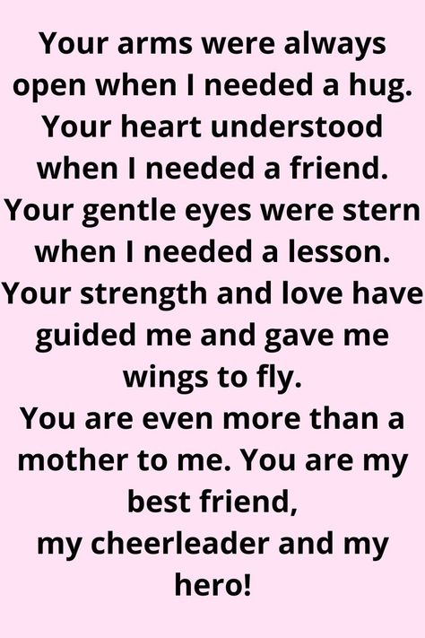 Mother Daughter Quotes For Mom I Love You, Second Mom Quotes From Daughter, Thank You Mum Quotes From Daughter, Amazing Mum Quotes, I Love You Mum Quotes, Mom Appreciation Quotes From Daughter, Nice Things To Say To Your Mom, Quotes For Mum From Daughter, Thank You Mom Quotes From Daughter