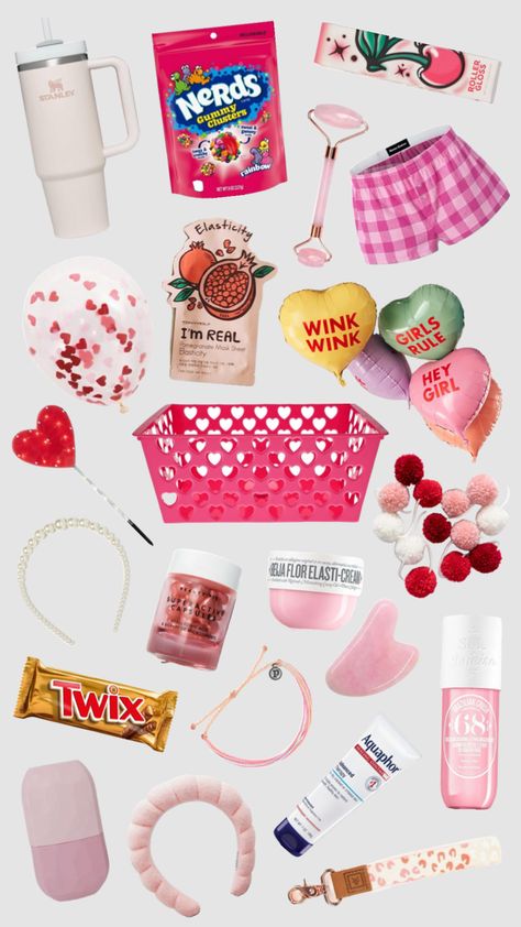 valentines bsf basket Valentine Basket, Valentines Basket, Valentine Baskets, Hey Girl, Best Friend Gifts, Your Aesthetic, Connect With People, Creative Energy, For Girls