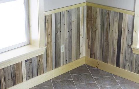 Barnwood Wainscotting, Rustic Wainscoting Ideas, Tin Wainscoting, Rustic Wainscoting, Wainscoting Staircase, Wainscoting Living Room, Wainscoting Height, Picture Frame Wainscoting, Wainscoting Nursery