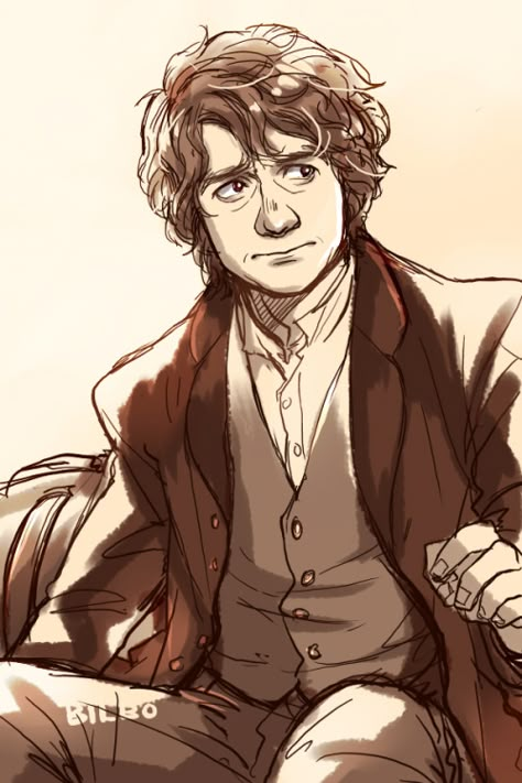 Hobbit Art Fanart, Bilbo Baggins Sketch, Bilbo Drawing, Bilbo Baggins Drawing, Bilbo Baggins Fanart, Bilbo Fanart, The Hobbit Art, Hobbit Bilbo, Hobbit Art