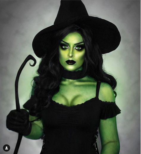 Mystique Costume, Wicked Witch Costume, Halloween Makeup Witch, Wicked Costumes, Witch Cosplay, Halloween Makeup Diy, Wicked Witch Of The West, Witch Of The West, Witch Costumes