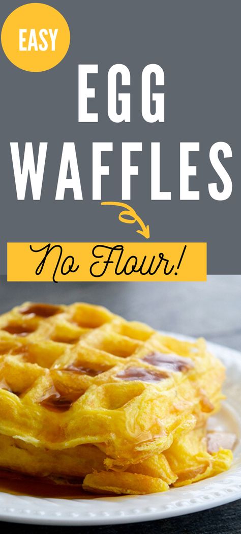 Egg Waffle Recipe, Egg Waffles, Waffle Recipe Healthy, Healthy Waffles, Egg Waffle, Waffle Maker Recipes, Savory Waffles, Easy Breakfast Recipe, Gluten Free Waffles