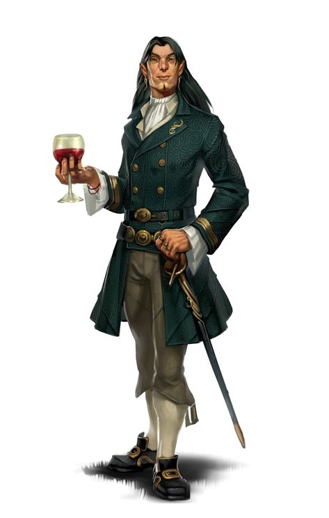 Male Half-Elf Aristocrat Noble - Pathfinder PFRPG DND D&D 3.5 5E 5th ed d20 fantasy Modern Elves, Warrior Style, Dnd Elves, Andrew Loomis, Half Elf, High Elf, Vampire Art, Male Character, Fantasy Rpg