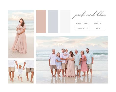 Color Palettes For Family Beach Photos - Jamie Kamber Family Beach Pictures Colors Schemes, Beach Photoshoot Colour Palette, Beach Photos Color Palette, Beach Family Pictures Colors, Beach Family Photos Color Schemes, Cruise Family Photos, Beach Color Palette Family Photos, Beach Outfit Color Palette, Large Family Beach Photos Color Schemes