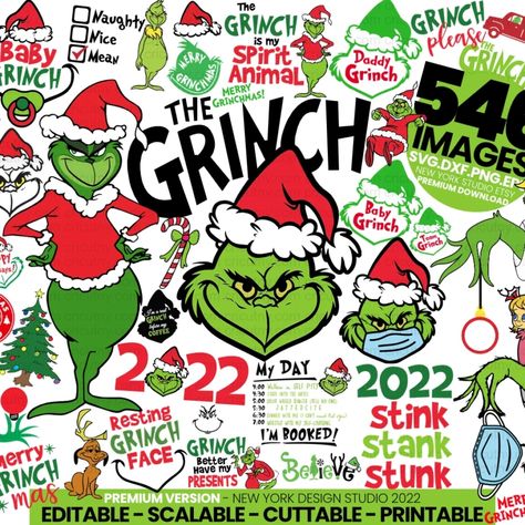 Free cricut fonts & cricut svg files free for cricut design space Grinch Silhouette, Grinch Svg Free, Grinch Cricut, Grinch Mask, Grinch Characters, Grinch Images, Free Fonts For Cricut, Grinch Hand, Grinch Face Svg