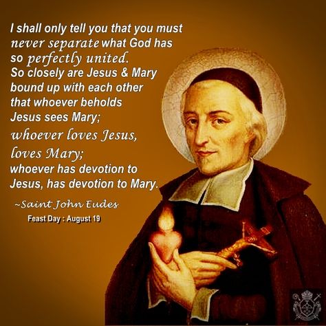 Saint John Eudes Saint John Eudes, St John Eudes Quotes, St John Eudes, Catholic Paintings, Saint Quotes Catholic, Saint Quotes, Saint John, Pictures To Paint, Catholic Church