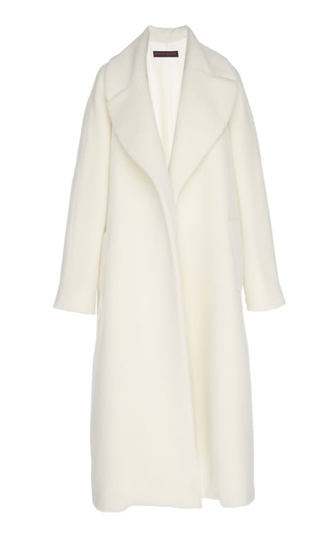 Preppy Chic Outfits, Martin Grant, Silk Coat, Outfit Png, Long Coat Women, White Coat, Coat Design, Business Outfits, Luxury Outfits