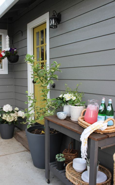 Hamptons Backyard, House Hamptons, Curbside Appeal, Patio Table Decor, Concrete Patio Makeover, Large Backyard Landscaping, Large Patio, Dining Room Table Chairs, Backyard Entertaining