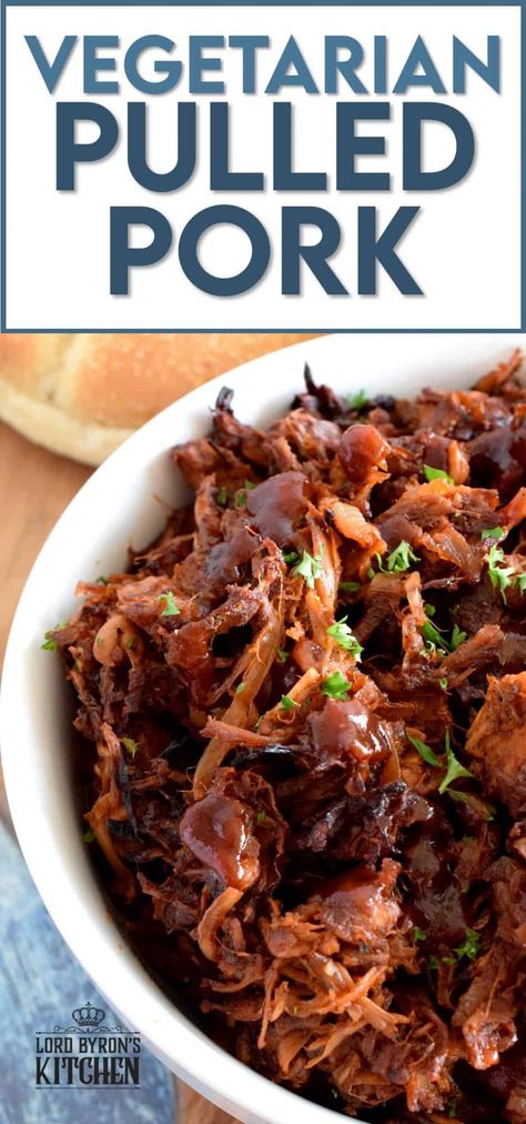 Vegetarian Pulled Pork, Pork Pulled, Vegan Pulled Pork, Vegetarian Bbq, Jackfruit Recipes, Recipes Mexican, Vegan Bbq, Pulled Pork Recipes, Lord Byron