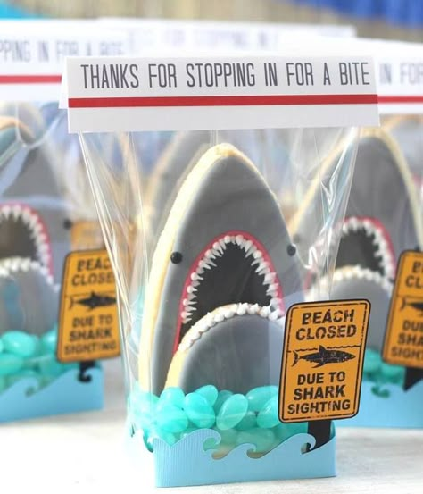 Shark Week Party, Shark Themed Party, Shark Cookies, Shark Themed Birthday Party, Shark Cake, Ocean Birthday, Shark Birthday Party, Cake Central, Cookie Tutorials