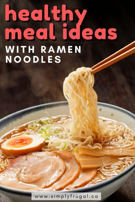 How to turn ramen noodles into a healthy meal idea. This post sure has me wanting some ramen noodles now! #healthymealidea #mealidea #ramennoodles #cheapeats #budgetbites Chicken Ramen Recipe, Ramen Broth, Dinner Planning, Chicken Ramen, How To Make Ramen, Homemade Ramen, Ramen Recipes, Broth Recipes, Dinner Plan