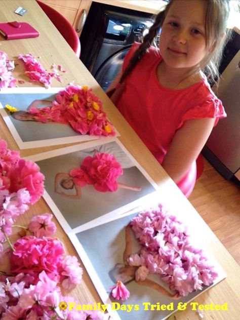 Isn’t blossom beautiful?! We picked up some blossom on the way home from school to play with and decided it would be gorgeous if we had a dress made from it….so that’s exactly what we did! We printed off some photos and became our our blossom fashion designers.  How stunning did they look?  Our blossom … Barbie Learning Activities, Barbie Themed Crafts, Barbie Party Crafts, Fashion Activities For Kids, Fashion Club Activities, Barbie Activities, 3k Classroom, Project Runway Party, Fashion Activities