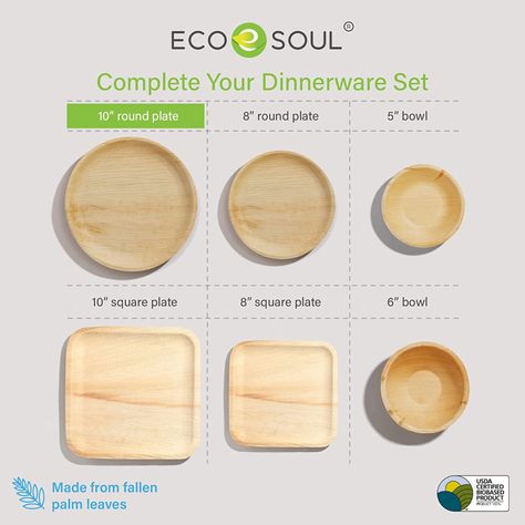 Disposable Plates Wedding, Eco Friendly Plates, Sustainable Plates, Bamboo Plates Wedding, Wedding Bamboo Plates, Eco Friendly Disposable Plates, Boba Party, Biodegradable Plates, Compostable Plates