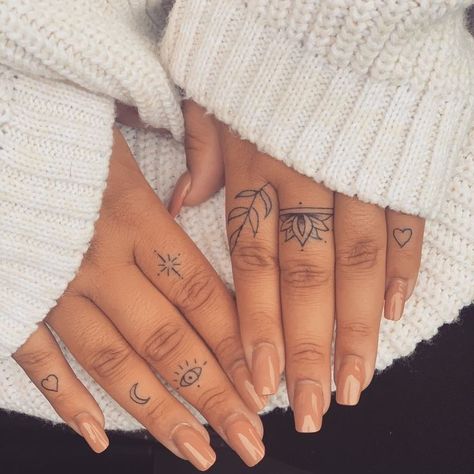 20+ Finger Tattoo Ideas With Their Meanings | Girl finger tattoos, Small hand tattoos, Hand and finger tattoos Tattoos On Hands For Women Simple, Hand Tattoos For Women Delicate, Finger Tats Women, Cute Simple Finger Tattoos For Women, Hand Tattoos Women Aesthetic, Womens Small Hand Tattoos, Henna Tattoo Designs Fingers Simple, Elegant Finger Tattoos For Women, Best Finger Tattoos For Women