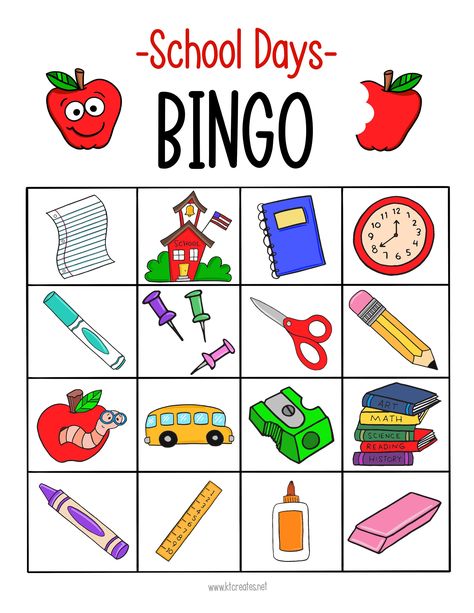 School Bingo-set of 5! Bingo Aesthetic, Back To School Bingo, Free Printable Bingo Cards, Bingo Online, Free Bingo Cards, Bingo Blitz, Bingo Template, Bingo Set, Science Reading