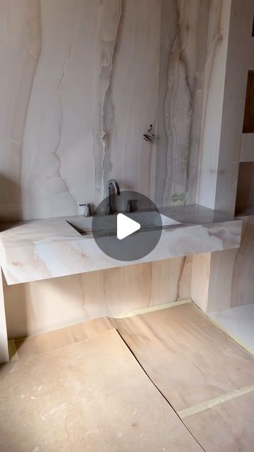 56K views · 1.2K likes | Studio Artise on Instagram: "Who doesn’t love the look of a fully integrated sink? It may not be for everyone but it’s certainly gorgeous. Take a look at how it’s done.   #bathroom #vanity #floatingvanity  #marble #granite #porcelain #tile #tiledesign #renovation #construction #build #newhome #design #designinspo #houseinspo #interiordesign #designerexperience #hireadesigner #modernorganicluxe #scottsdale #arizona #utah #california #florida  #luxuryhomes #luxurylifestyle #custommade #stone #masterbathroom #modern" Granite Sink Bathroom, Tile Countertops Bathroom, Porceline Tile, Spanish Bathroom, Fully Tiled Bathroom, Ceramic Bathroom Sink, Building A Kitchen, Integrated Sink, Bathroom Installation