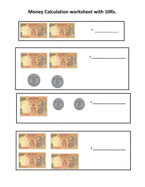 Money Worksheets For Grade 1, Money Concept Worksheets, Money Worksheets 1st Grade, Coins Worksheet, Islamic Homeschooling, Live Worksheet, Indian Money, Worksheets 1st Grade, Counting Money Worksheets