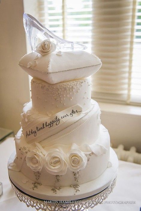 Martin Hambleton Wedding Photographer captured this magnificent fairytale wedding cake for a happily ever after. Cinderella Bridal Shower, Cinderella Wedding Theme, Disney Wedding Cake, Disney Bridal Showers, Disney Inspired Wedding, Disney Wedding Theme, Cinderella Wedding, Themed Wedding Cakes, Disney Cakes