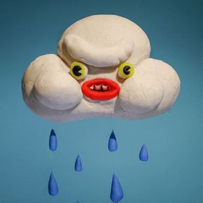 cute mad rain stop motion cloud grumpy claymation rainy rainy day play doh stopmo rain cloud trending #GIF on #Giphy via #IFTTT http://gph.is/2fNgGu3 Clay Animation, Motion Images, Animation Stop Motion, Water Pictures, Rain Cloud, Motion Video, Play Doh, 3d Illustration, Stop Motion