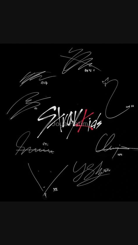 Stray Kids OT8 Stray Kids Ate Logo, Star Kids Kpop, Straykids Signature, Stray Kids Logo Wallpaper, Skz Symbol, Skz Logo Wallpaper, Stray Kids Graphic Design, Stray Kids Signature, Kpop Symbols