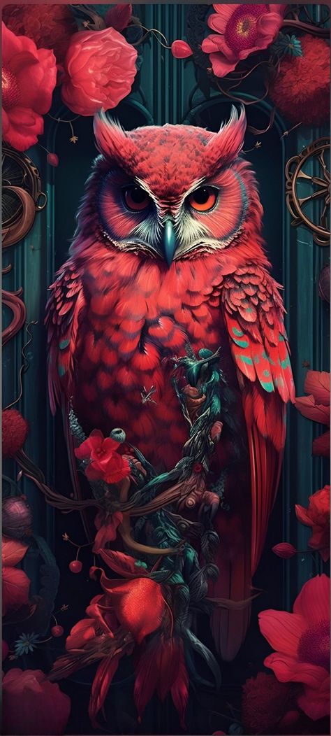 Owl Spirit Animal Art, Colorful Owl Art, Wolf Canvas Art, Owl Photography, Owl Artwork, Owl Images, Owl Wallpaper, Owl Tattoo Design, Spirit Animal Art