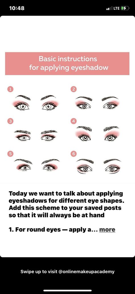 Eyeshadow For Round Eyes, Makeup For Round Eyes, Round Eyes, How To Apply Eyeshadow, Makeup Tutorials, Eye Shapes, Makeup Tutorial, Eye Makeup, How To Apply