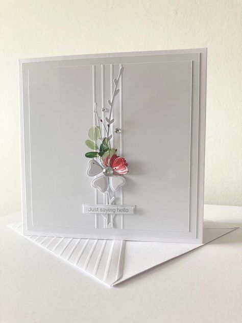 Shayne Eddie, Birthday Card Inspiration, Just Saying Hello, Sympathy Cards Handmade, Simple Cards Handmade, Simple Christmas Cards, Saying Hello, Wedding Cards Handmade, Hand Made Greeting Cards