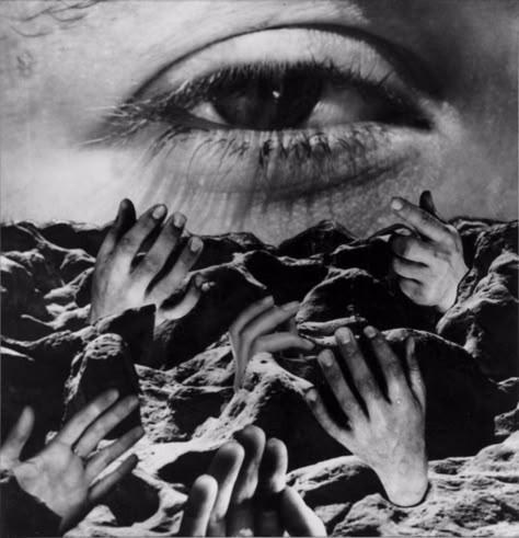 Grete Stern, Kaz Brekker, Paint Photography, Creepy Pictures, Max Ernst, Collage Techniques, Joan Miro, Black And White Film, Pics Art