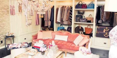 Inside Rosie Huntington-Whiteley's wardrobe - HarpersBAZAARUK Dressing Design, Closet Vanity, Celebrity Closets, Dressing Room Closet, Woman Cave, Dream Closets, Closet Inspiration, Room Closet, Rosie Huntington Whiteley