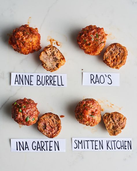 I Tried Four Popular Meatball Recipes and Found the Best One | Kitchn Anne Burrell Meatballs, Rao Meatball Recipe, Best Meatball Recipe, Anne Burrell, Meatball Dinner, Italian Meatballs Recipe, Best Meatballs, Meatball Recipes Easy, Meatball Bake