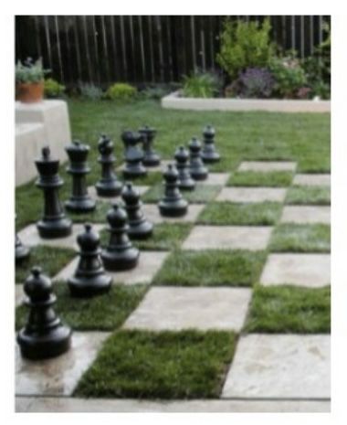 Outdoor Chess Board, Pergola Furniture, Outdoor Checkers, Iowa Garden, Outdoor Chess, Turtle Garden, Deco Garden, Giant Chess, Warehouse Living