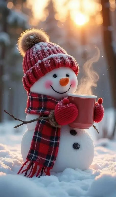 Good Morning Winter, Best Christmas Wishes, Good Morning Dear Friend, Snowman Images, Good Morning My Friend, Good Day Messages, Holiday Pictures, Cute Snowman, Good Morning Greetings