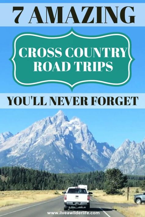 Turn up your playlist and sit back while you explore all the hidden gems of America. Our list of 7 out of this world amazing cross country road trips in the US. Plus, how to plan a cross country road trip so you can enjoy the ride. Road Trip Across America, Usa Road Trip, Road Trip Camping, Road Trip Map, Route 66 Road Trip, Retirement Travel, Rv Trip, Road Travel, Road Trip Places