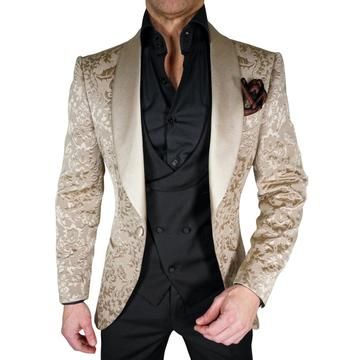 Men's Complete Collection | Bold Fashion | Sebastian Cruz Couture Paisley Jacket, Double Breasted Waistcoat, Classy Suits, Wedding Jacket, Dinner Jacket, Mens Luxury Fashion, Slim Fit Suits, Stylish Jackets, Wedding Suits Men