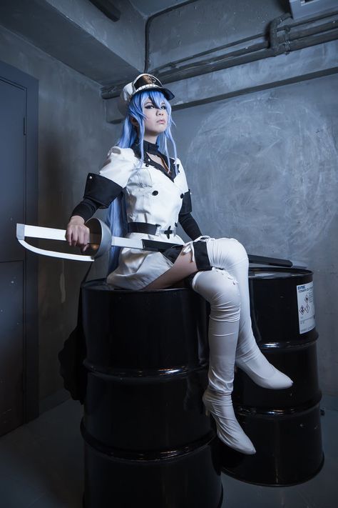 Akame Ga Kill !! Esdeath cosplay by sosochan1314 on @DeviantArt Akame Cosplay, Esdeath Cosplay, Akame Ga Kill Esdeath, Chun Li Cosplay, New Cosplay, Sally Face Game, Imperial Army, Rwby Anime, Epic Cosplay