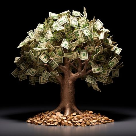 Árbol del dinero en fondo oscuro | Premium Photo #Freepik #photo #financiacion #flujo-fondos #financiamiento #arbol-dinero Abundance Images, Money Background, Money Wallpaper Iphone, Cool Rings For Men, Lucky Wallpaper, Album Cover Wallpaper Collage, Vision Board Images, Creative Visualization, Money Images