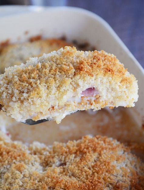 Easy Chicken Cordon Bleu | Mel's Kitchen Cafe | Bloglovin’ Chicken Cordon Bleu Recipes, Mels Kitchen Cafe, Mels Kitchen, Easy Chicken Cordon Bleu, Cordon Bleu Recipe, Cordon Bleu Casserole, Chicken Cordon Bleu Recipe, Cordon Blue, Chicken Cordon Bleu Casserole