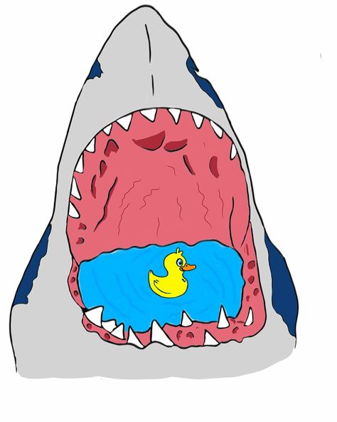 Big Shark, Donald Duck, Disney Characters, Drawings, Fictional Characters