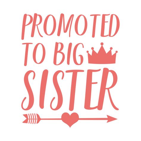 Cricket Machine, Newborn Quotes, Sister Sign, Sisters Quotes, Promoted To Big Sister, Gaming Tattoo, Cute Shirt Designs, Big Sis, Vinyl Projects