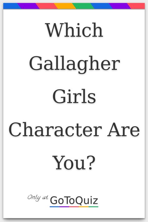 Gallagher Academy, Gallagher Girls Series, Gallagher Girls, Girls Series, Girls Uniforms, Know Who You Are, Girls Characters, Book Girl, Book Worms